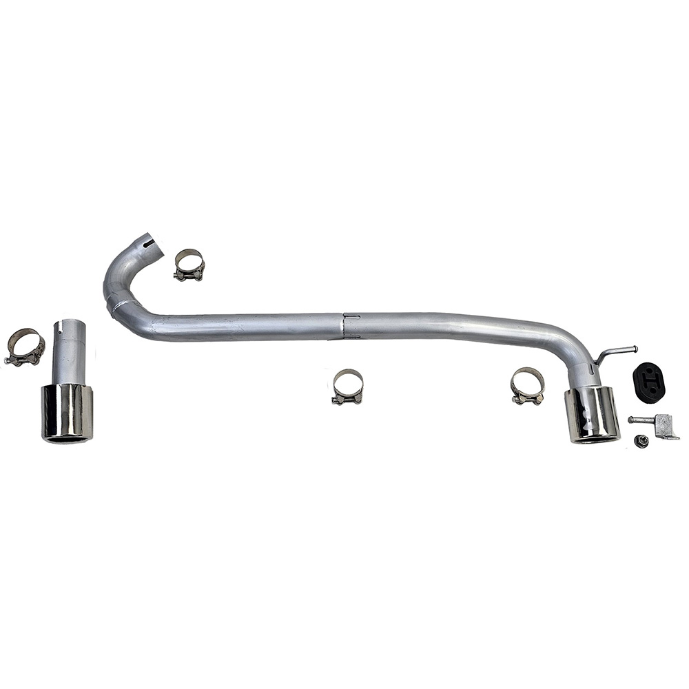 Auspuff Endrohr Schwarz Duplex 4 Rohr Look Umbau für BMW F32 F33 F36