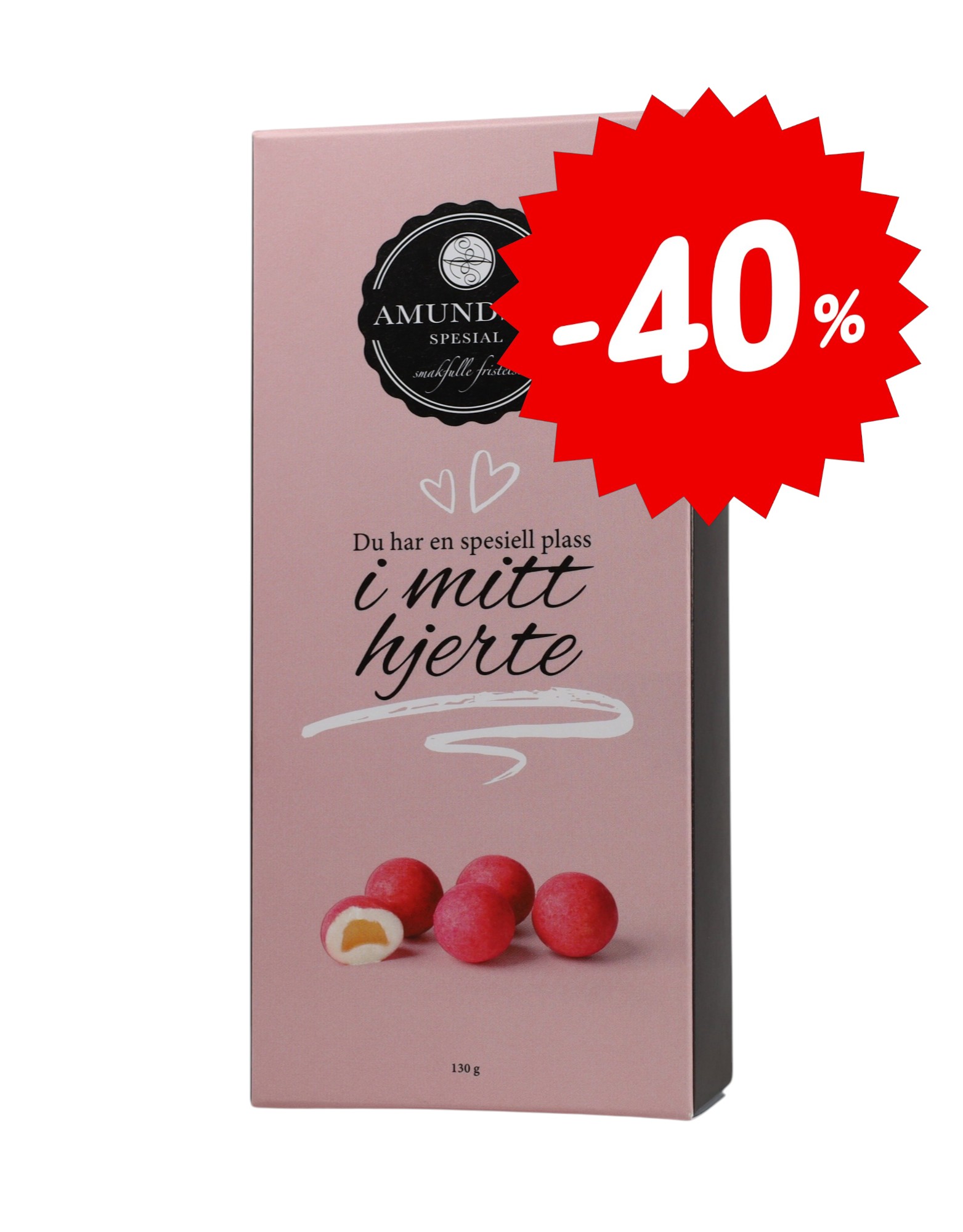 Du har en spesiell plass i mitt hjerte- Vingummi med hvit sjokolade, bringebær og ingefær -40%